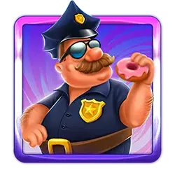 Wild Symbol of Detective Donut Kickback Slot