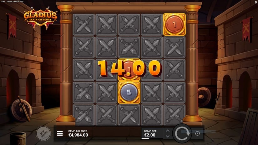 Gladius Death or Glory slot screen 3