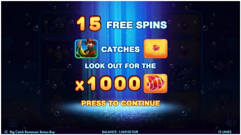 Big Catch Bonanza: Bonus Buy slot screen 3