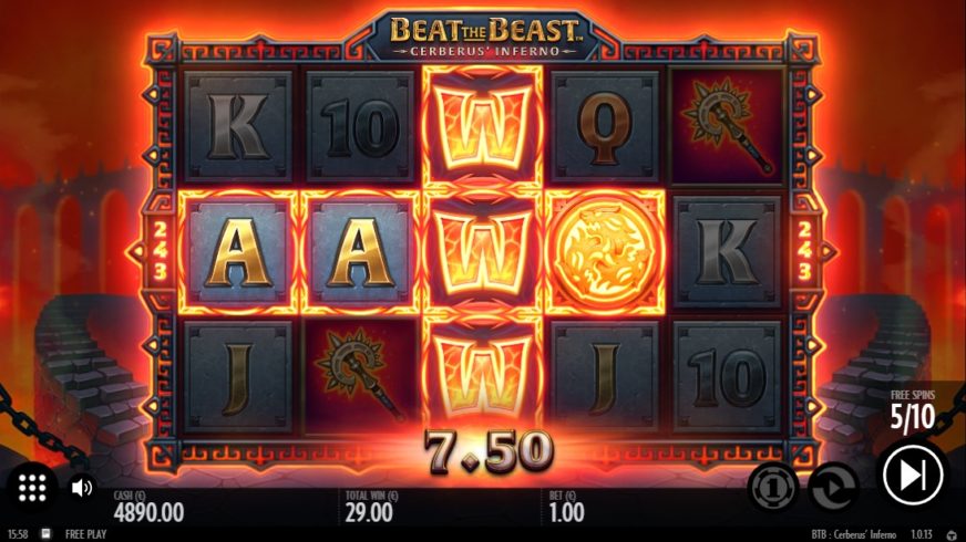 Beat the Beast Cerberus’ Inferno slot screen 4