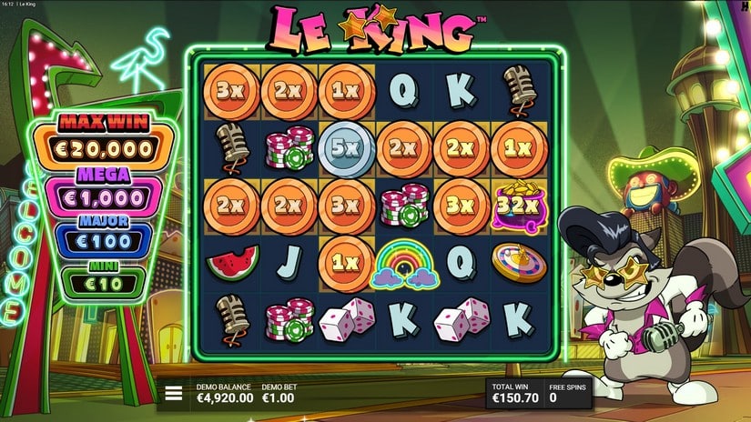 Le King slot screen 5