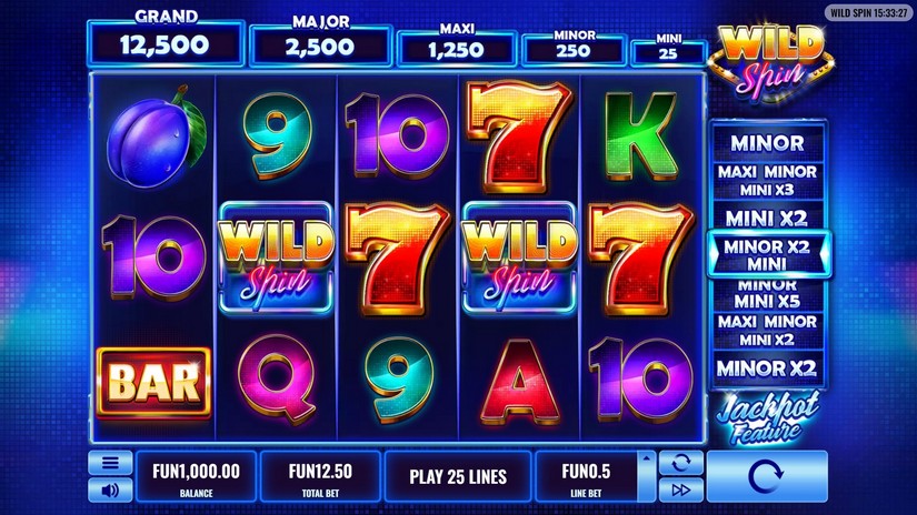 Wild Spin slot screen 2