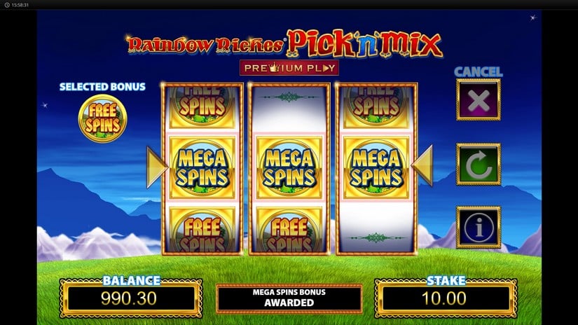 Rainbow Riches Pick and Mix slot screen 2