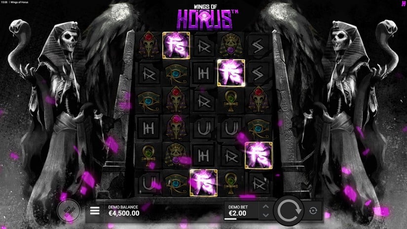 Wings of Horus slot screen 2