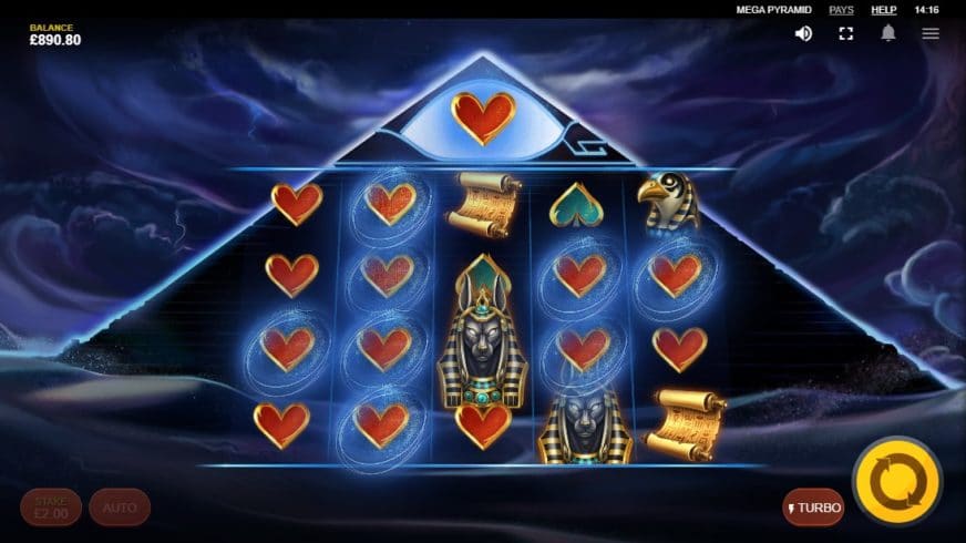 Mega Pyramid slot screen 2