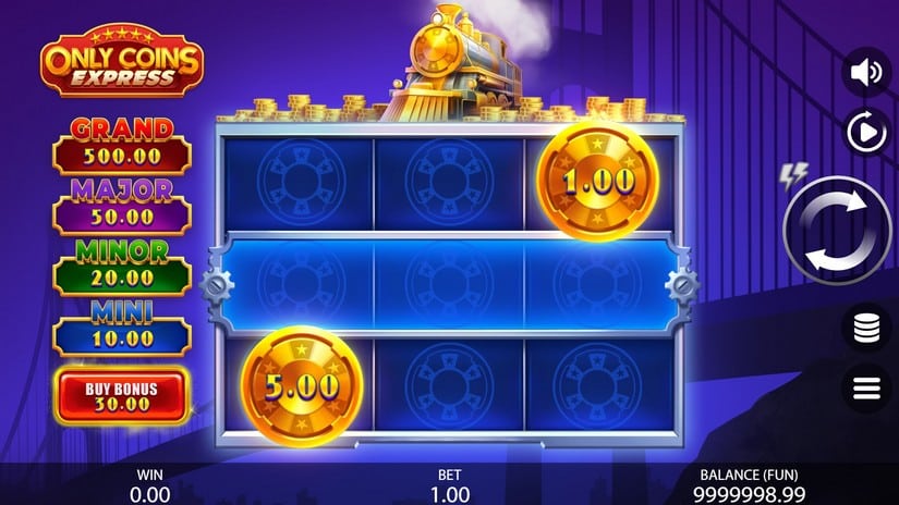 Only Coins Express slot screen 1