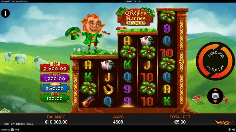 Gold Hit O’Reilly’s Riches slot screen 1
