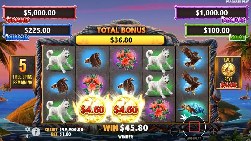 Volcano Goddess slot screen 5