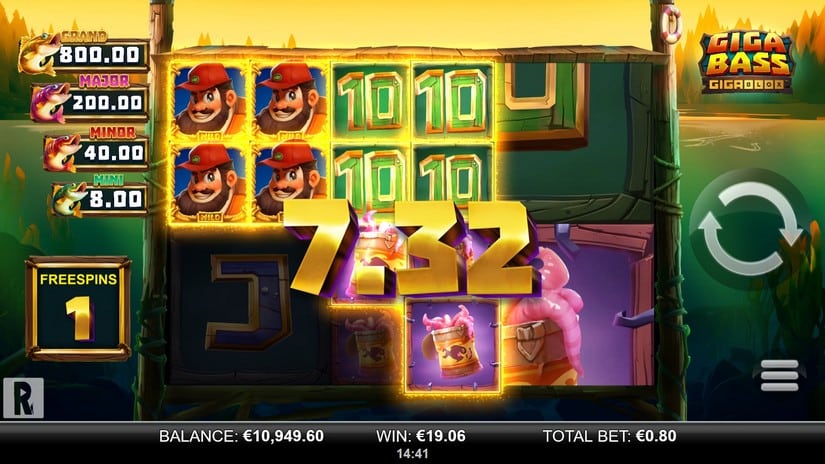 Giga Bass Gigablox slot screen 4