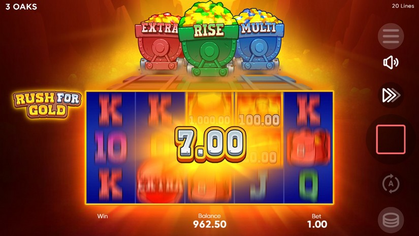 Rush for Gold slot screen 3