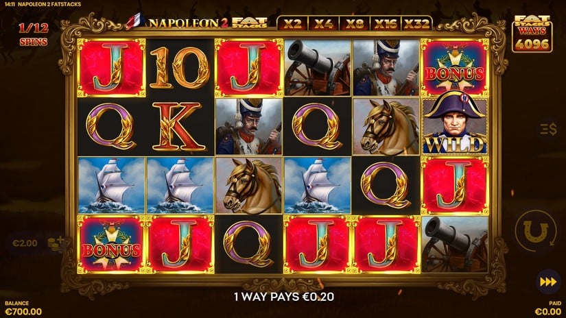 Napoleon 2 FatStacks slot screen 4