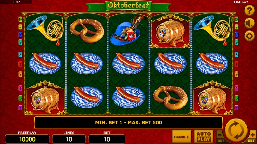 Oktoberfest slot screen 1