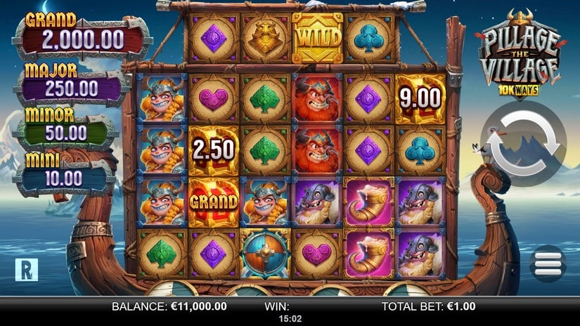 Pillage the Village 10k Ways slot screen 1