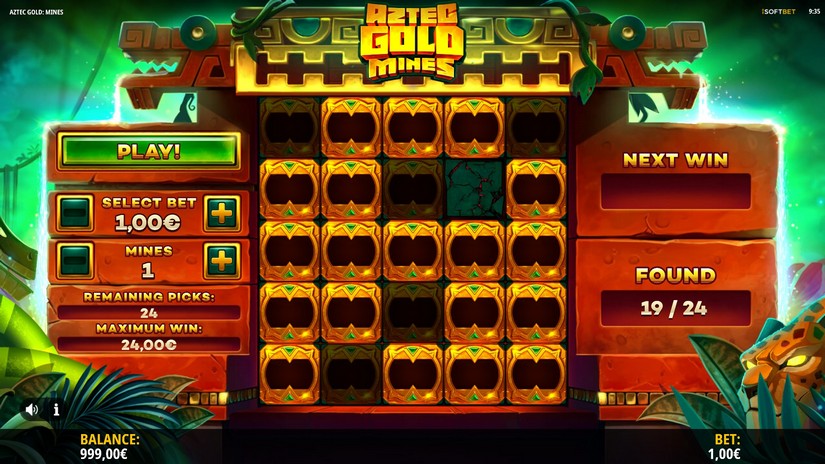 Aztec Gold Mines slot screen 4