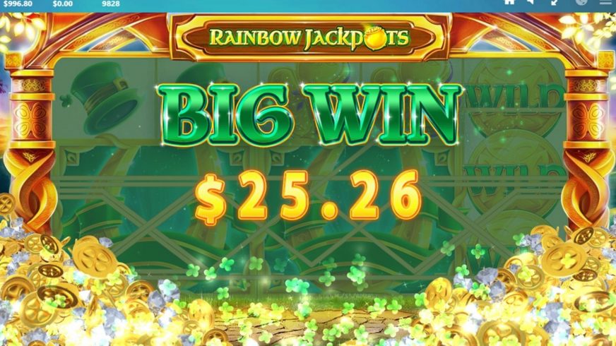Rainbow Jackpots slot screen 2