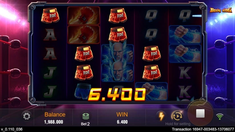 Boxing King slot screen 2