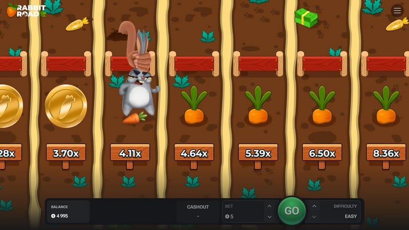 Rabbit Road slot screen 4