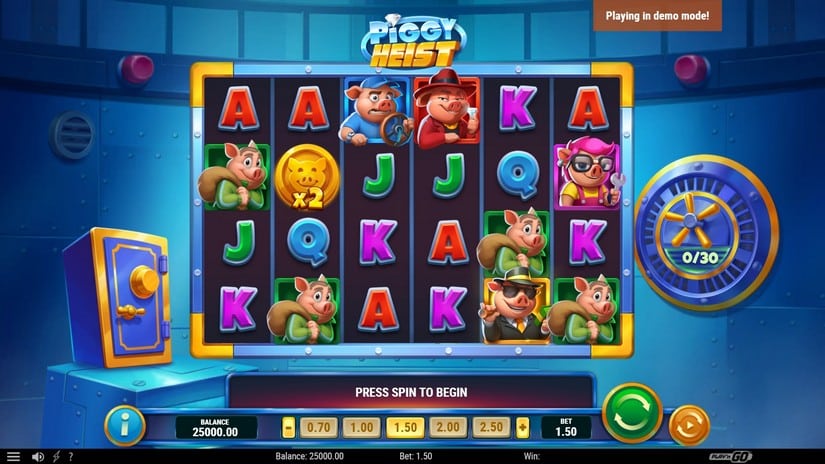 Piggy Heist slot screen 1