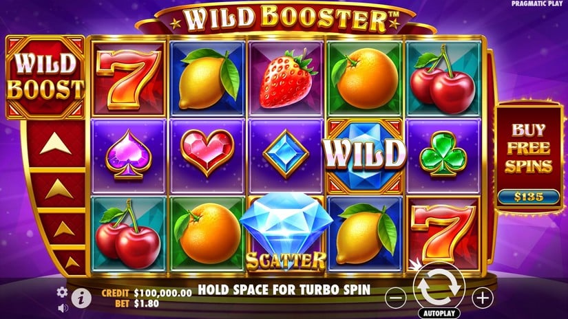 Wild Booster slot screen 1