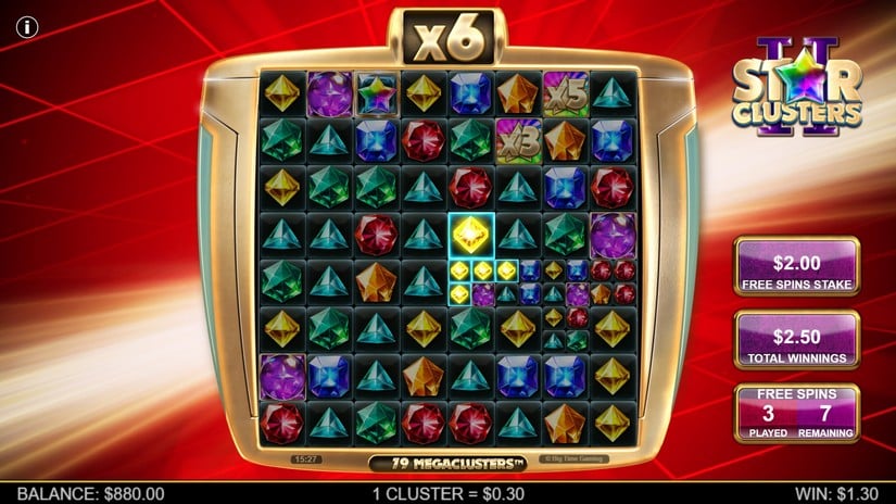 Star Clusters 2 slot screen 4