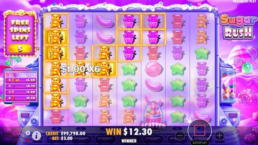 Sugar Rush slot screen 6