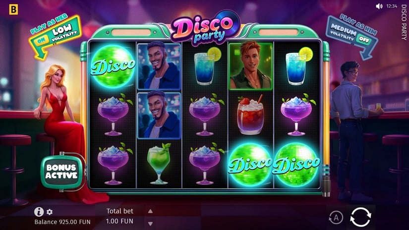 Disco Party slot screen 2