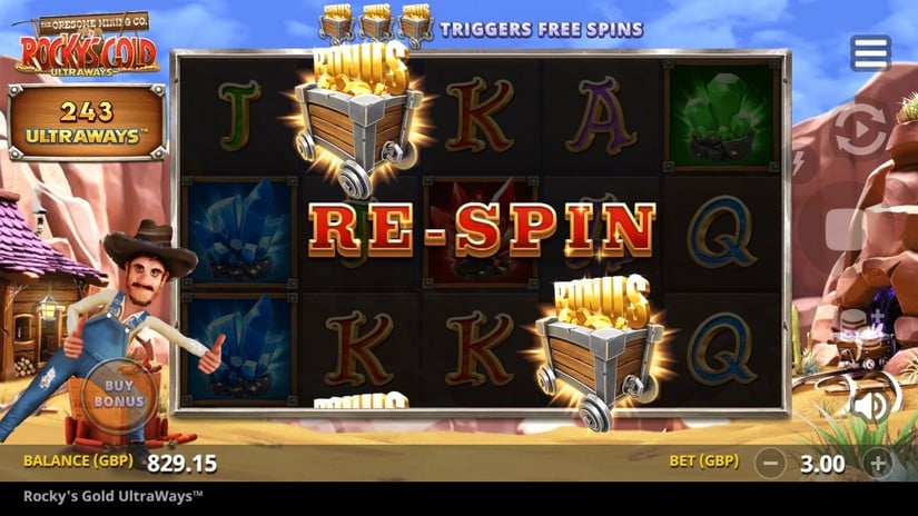 Rocky’s Gold Ultraways slot screen 4
