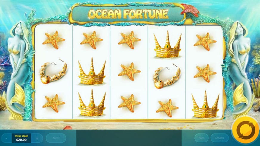 Ocean Fortune slot screen 1