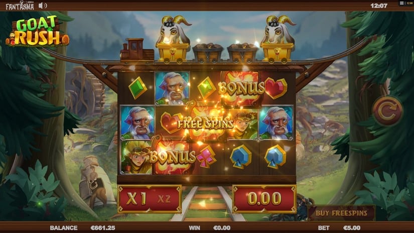 Goat Rush slot screen 2