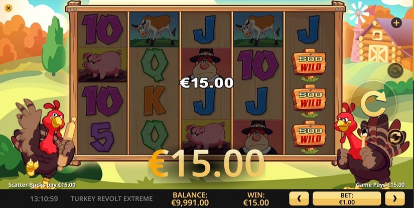 Turkey Revolt Extreme slot screen 3