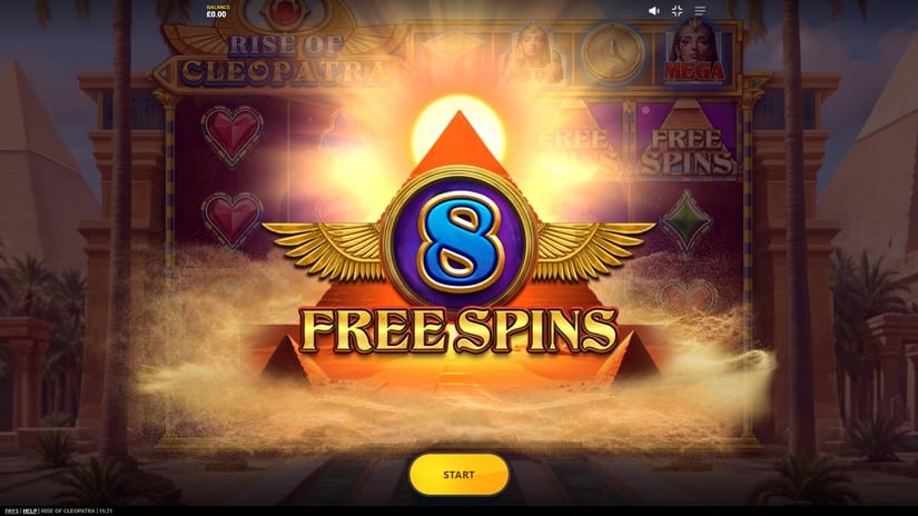 Rise of Cleopatra slot screen 3