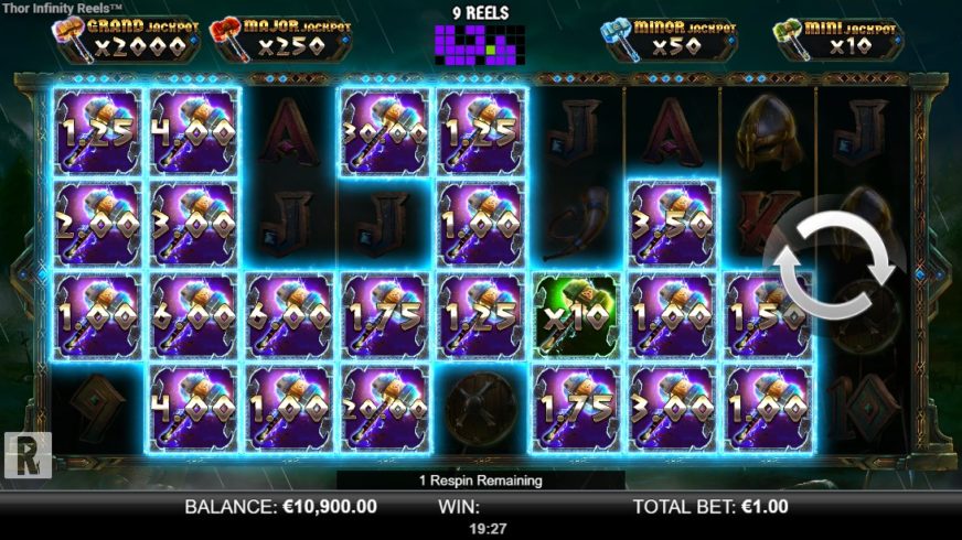 Thor Infinity Reels slot screen 4