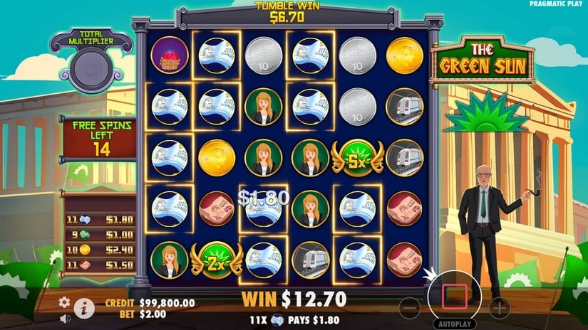 The Green Sun slot screen 5
