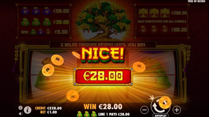 Tree of Riches slot screen 4