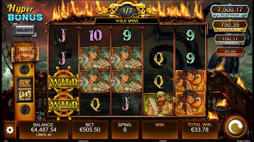 Caribbean Anne slot screen 6