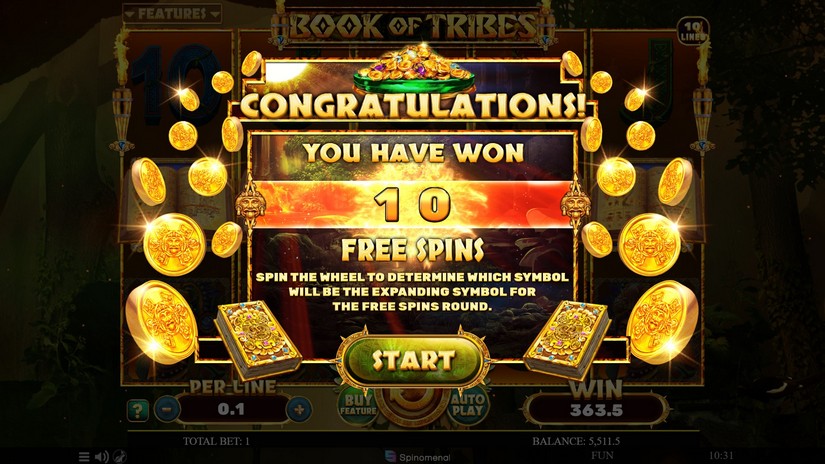 Book Of Tribes slot screen 5