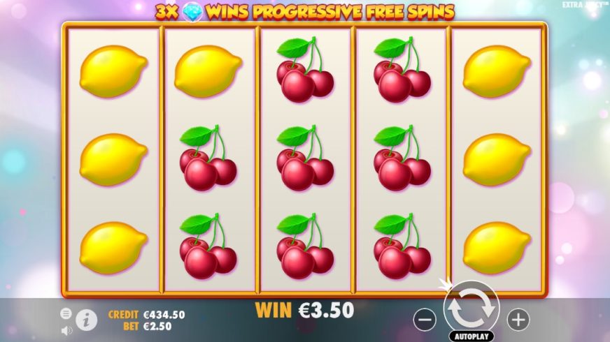 Extra Juicy slot screen 3