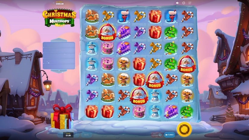 Christmas MULTIHOPS slot screen 2