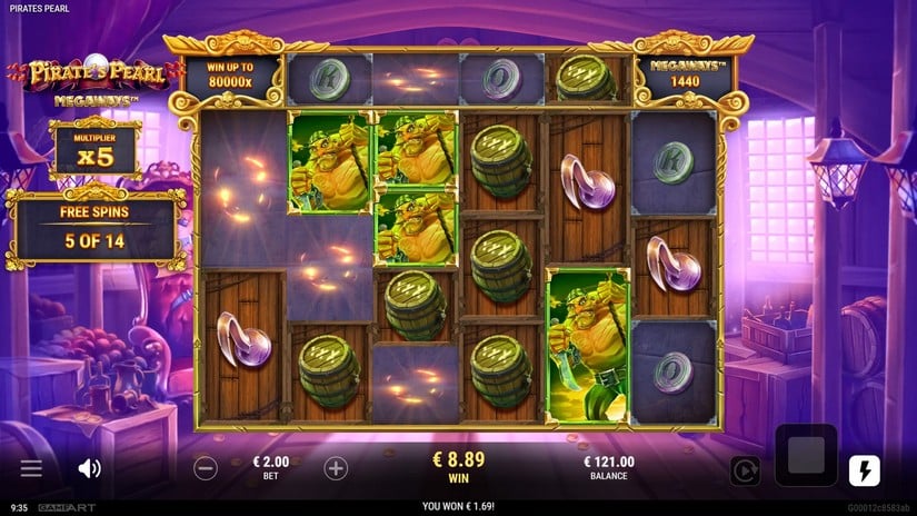 Pirate’s Pearl Megaways slot screen 6