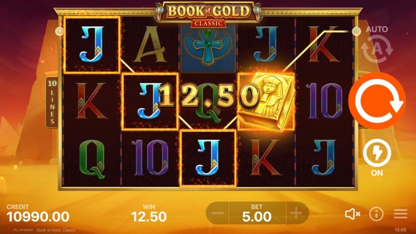 Book of Gold: Classic slot screen 2