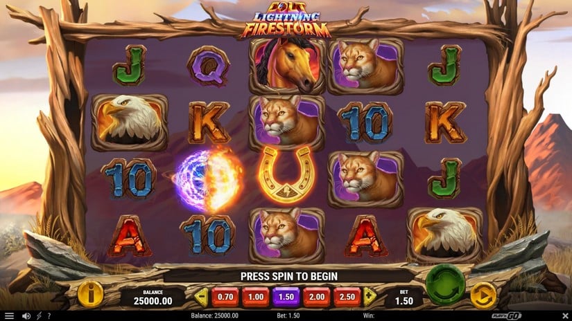 Colt Lightning Firestorm slot screen 1