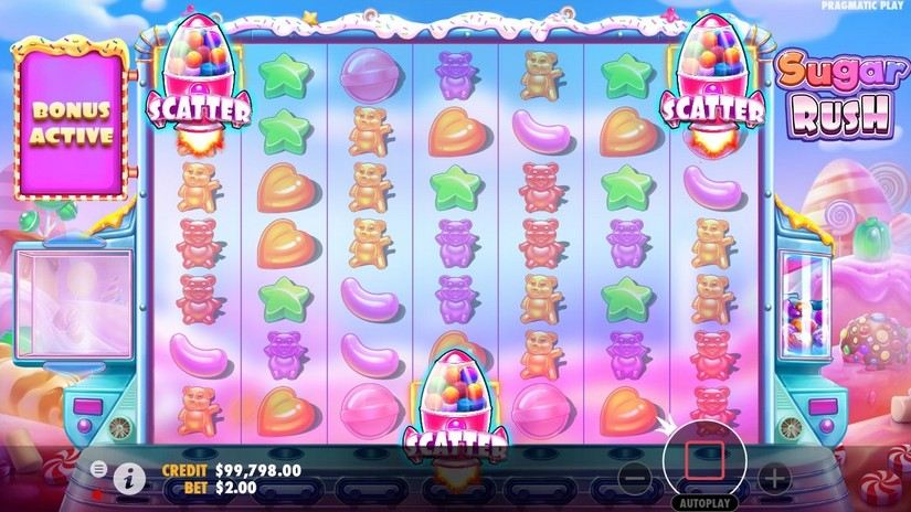 Sugar Rush slot screen 2