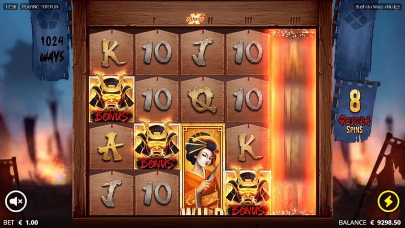 Bushido Ways slot screen 2
