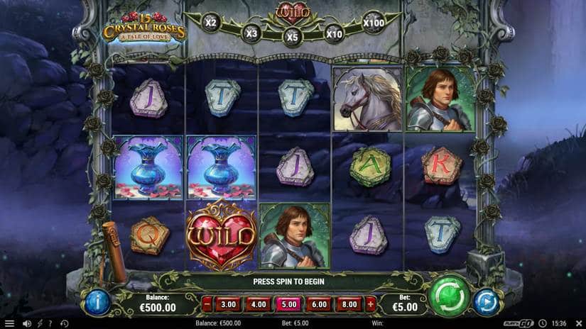 15 Crystal Roses A Tale of Love slot screen 1