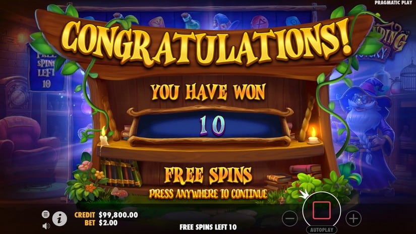 Spellbinding Mystery slot screen 4