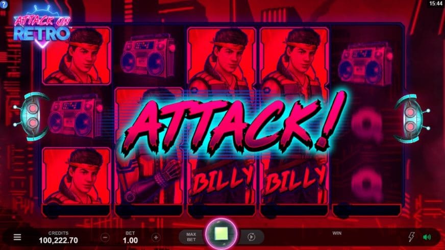 Attack on Retro slot screen 2