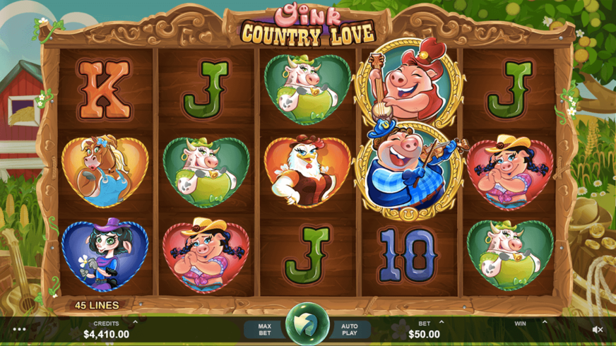 Oink Country Love slot screen 1