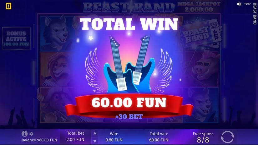 Beast Band slot screen 5