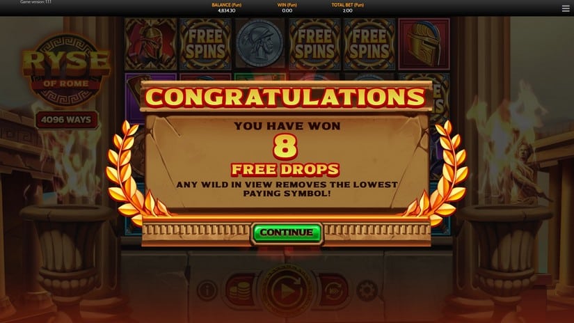 Ryse of Rome slot screen 3