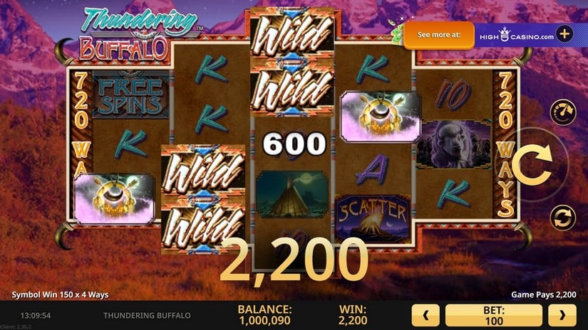 Thundering Buffalo slot screen 4
